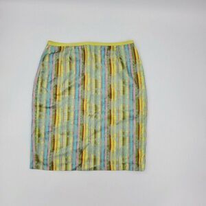 Cynthia Cynthia Steffe Skirt Size 10 Yellow Stripe
